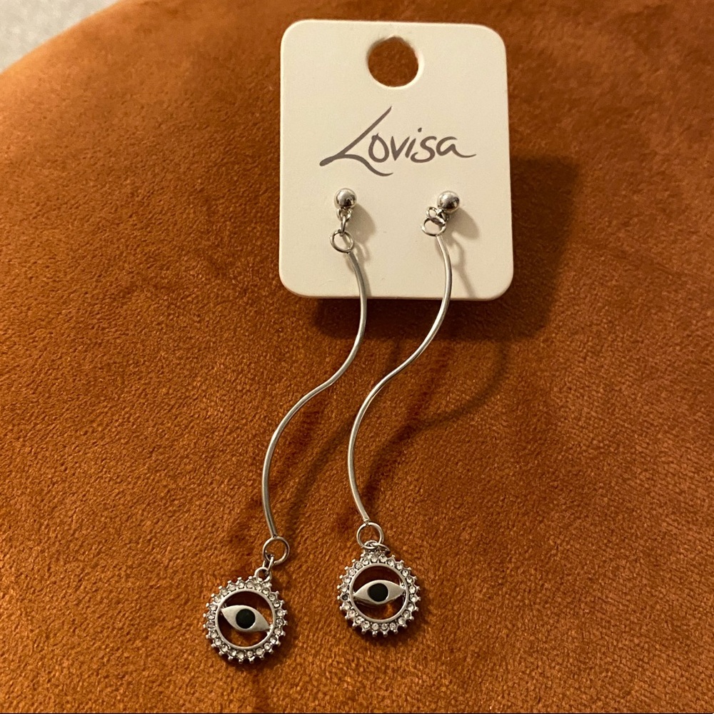 Evil eye earrings